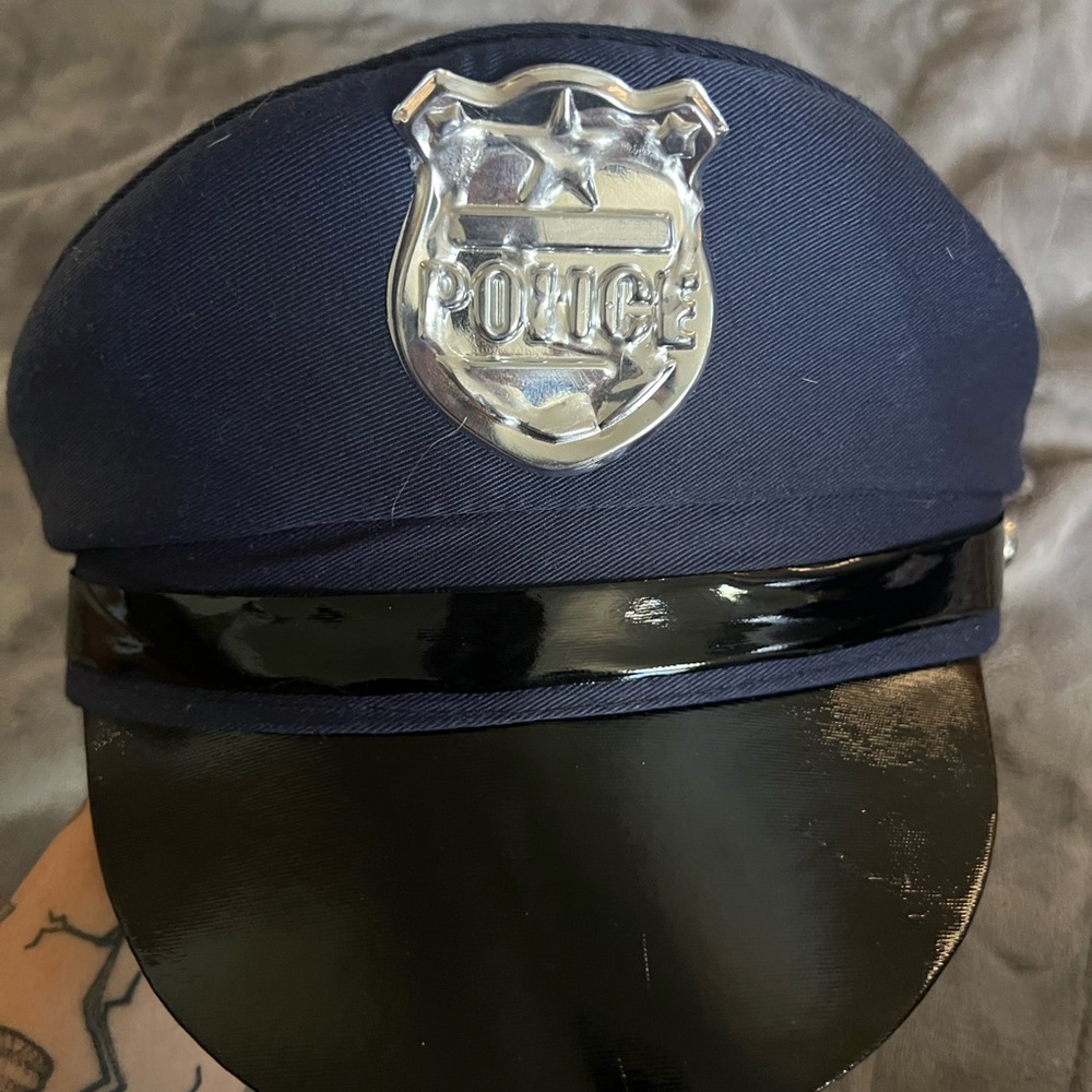 Halloween Police costume. Size S-M with two halloween police officer hats.